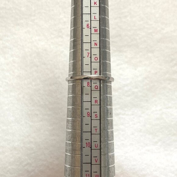 Sterling Silver 925 YGI Round Cubic Zirconia CZ Infinity Symbol Ring Size 7.75 - Picture 9 of 16